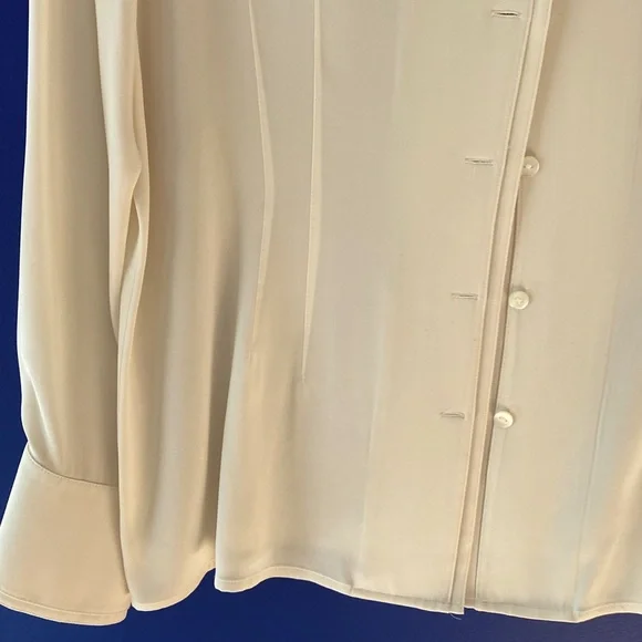 Brooks Brothers, size 12, silk, French cuffs; double placket, collar & cuffs EUC - Picture 4 of 8